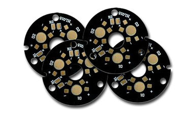 Round rgb led pcb Board with Black Solder Mask , SMD LED PCB