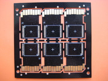 Copper Base FR4 Double Sided PCB Board / Black SD Card Rigid PCB